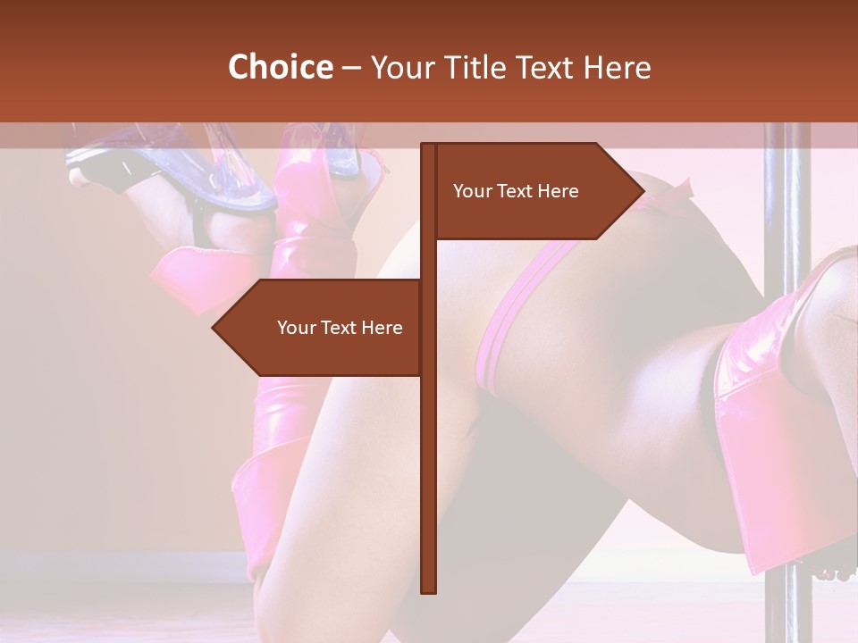 Sexual Lingerie Body PowerPoint Template