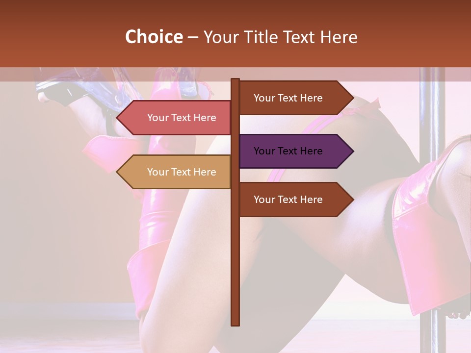 Sexual Lingerie Body PowerPoint Template