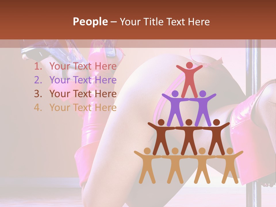 Sexual Lingerie Body PowerPoint Template