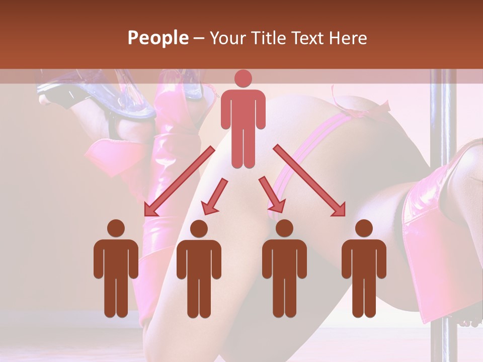 Sexual Lingerie Body PowerPoint Template