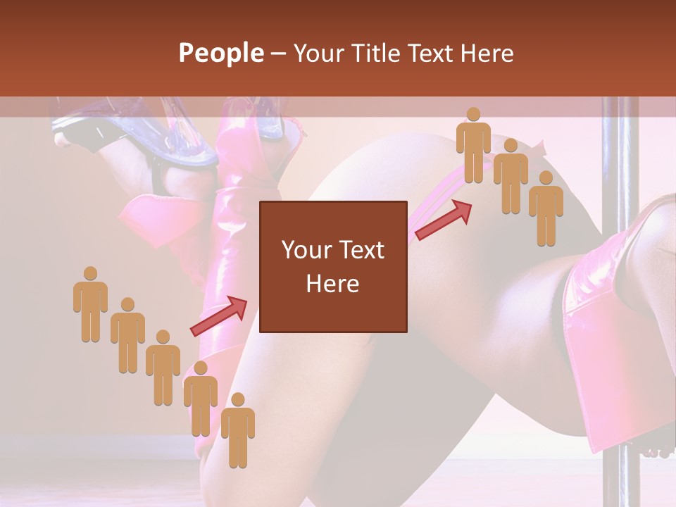 Sexual Lingerie Body PowerPoint Template