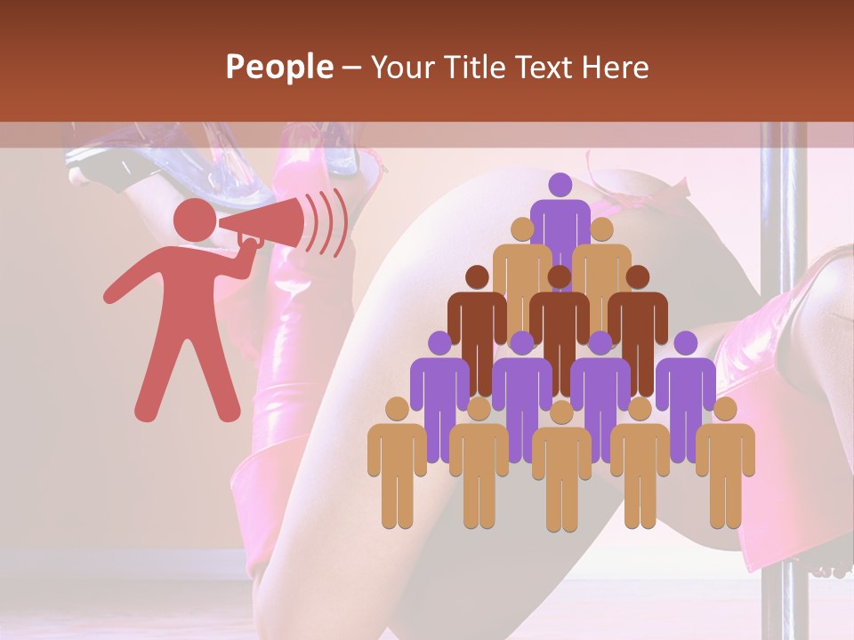 Sexual Lingerie Body PowerPoint Template