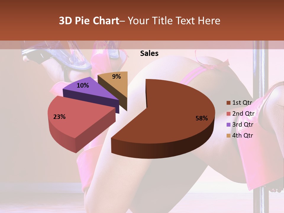 Sexual Lingerie Body PowerPoint Template