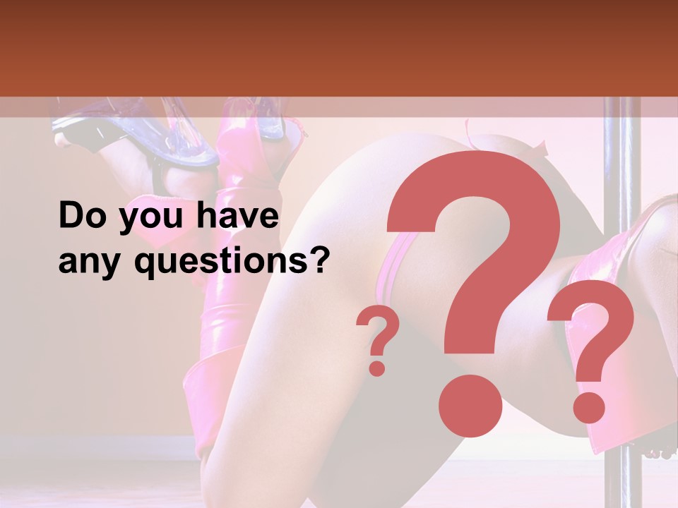 Sexual Lingerie Body PowerPoint Template