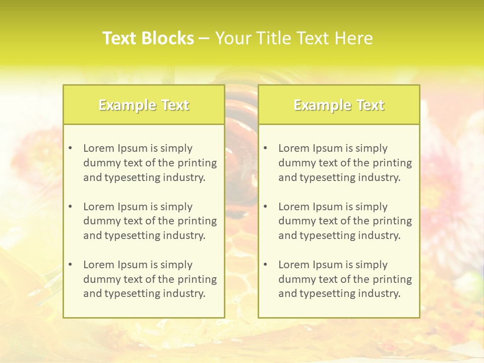 Pouring Nutrition Wax PowerPoint Template