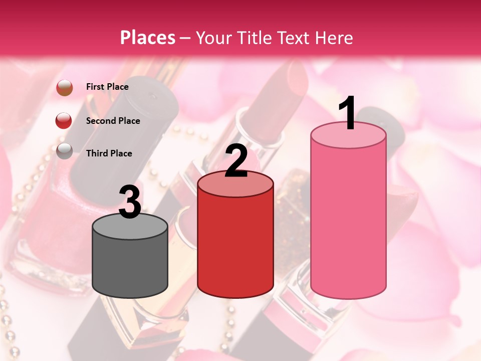 Pink Charm Lipstick PowerPoint Template