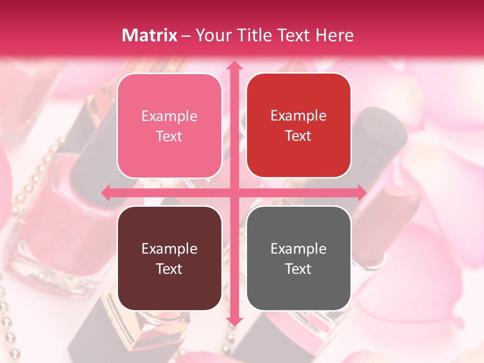 Pink Charm Lipstick PowerPoint Template