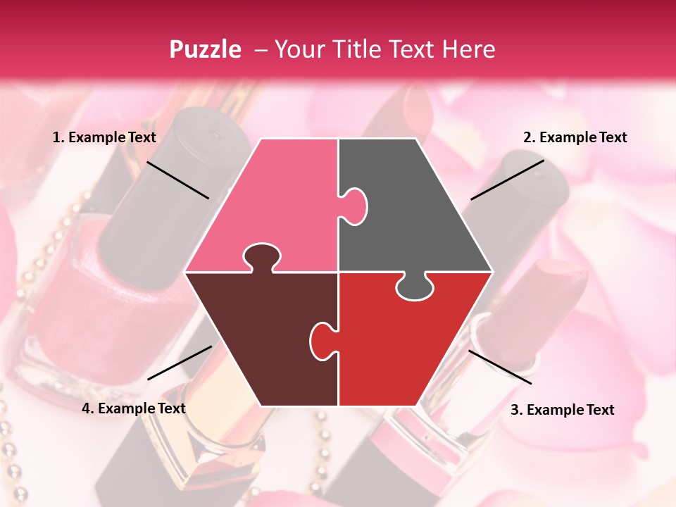 Pink Charm Lipstick PowerPoint Template