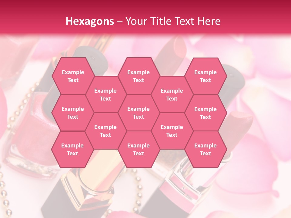 Pink Charm Lipstick PowerPoint Template