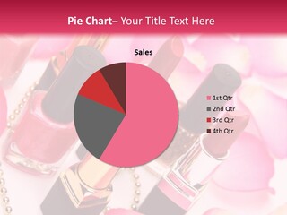 Pink Charm Lipstick PowerPoint Template