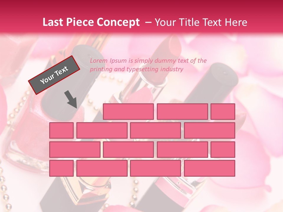 Pink Charm Lipstick PowerPoint Template