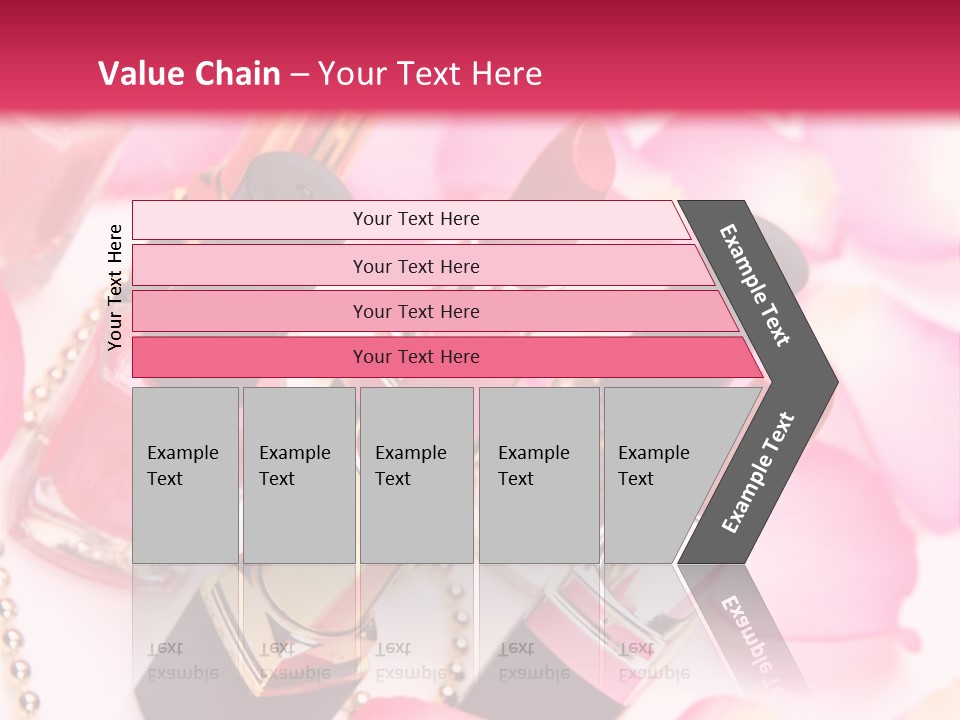 Pink Charm Lipstick PowerPoint Template