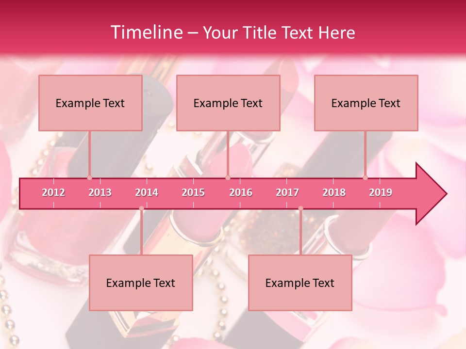 Pink Charm Lipstick PowerPoint Template