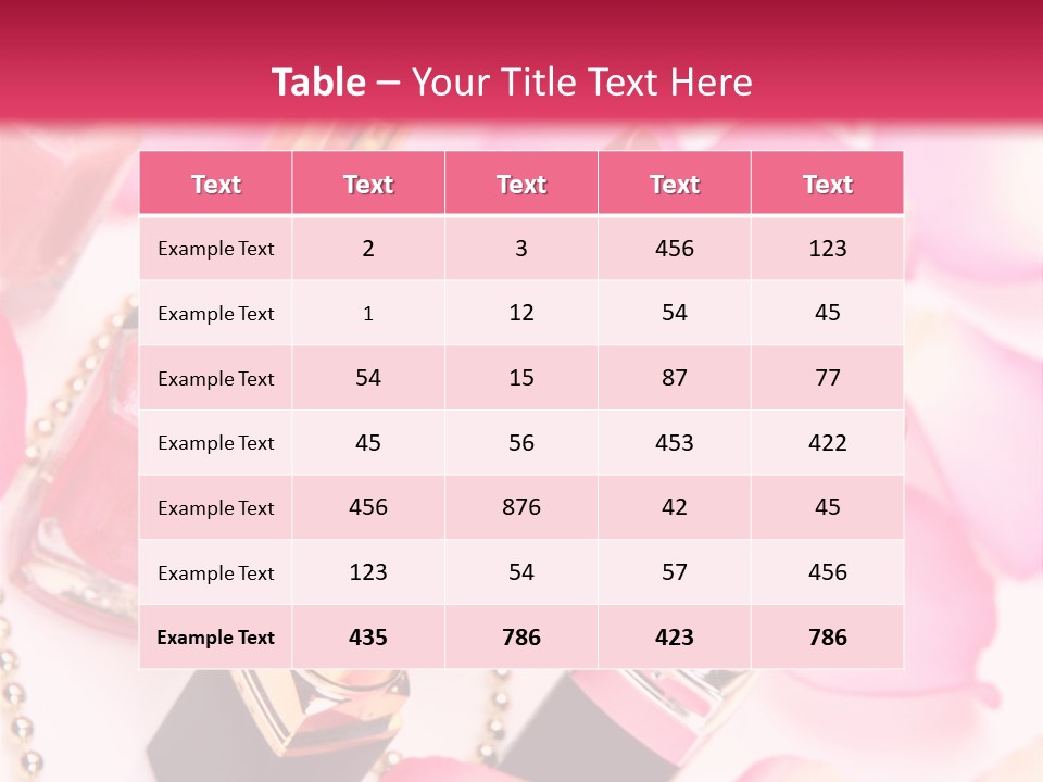 Pink Charm Lipstick PowerPoint Template