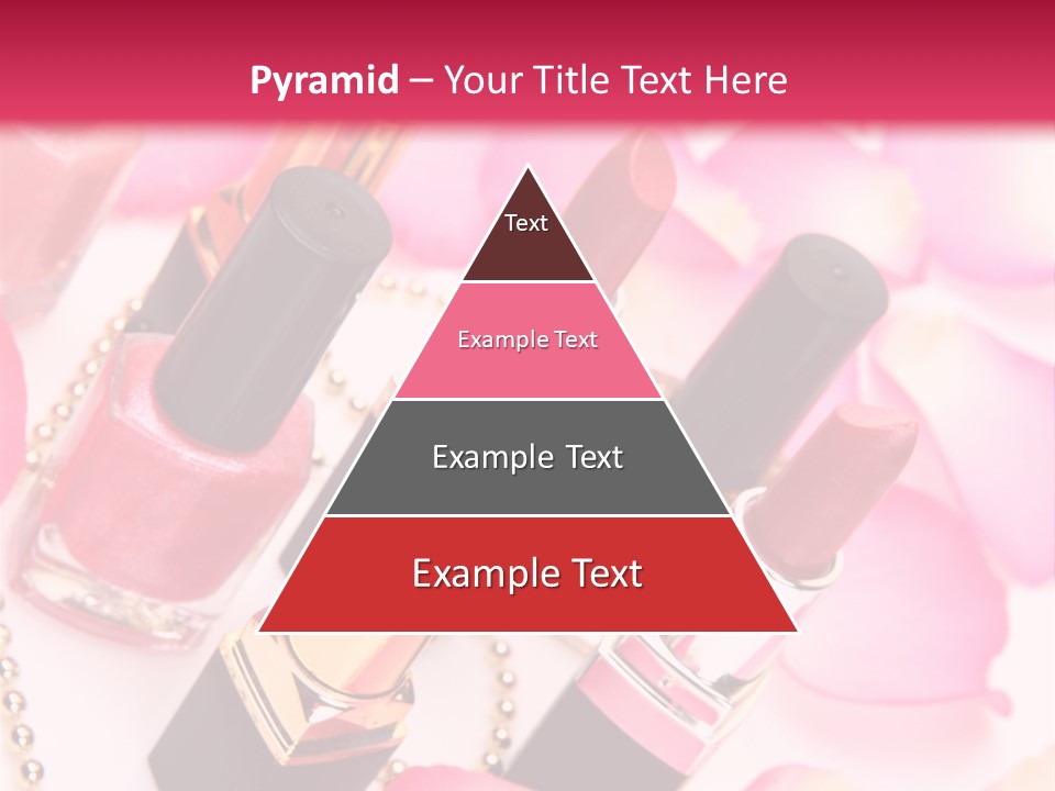 Pink Charm Lipstick PowerPoint Template