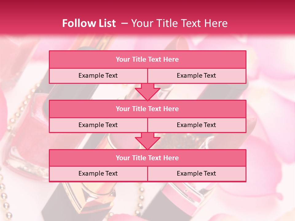 Pink Charm Lipstick PowerPoint Template