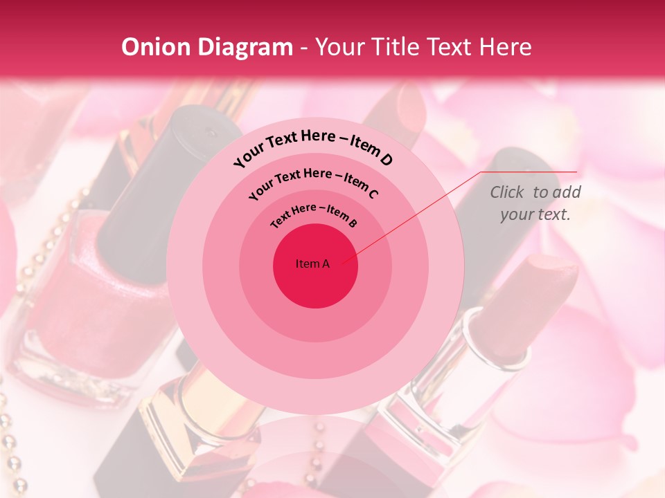 Pink Charm Lipstick PowerPoint Template