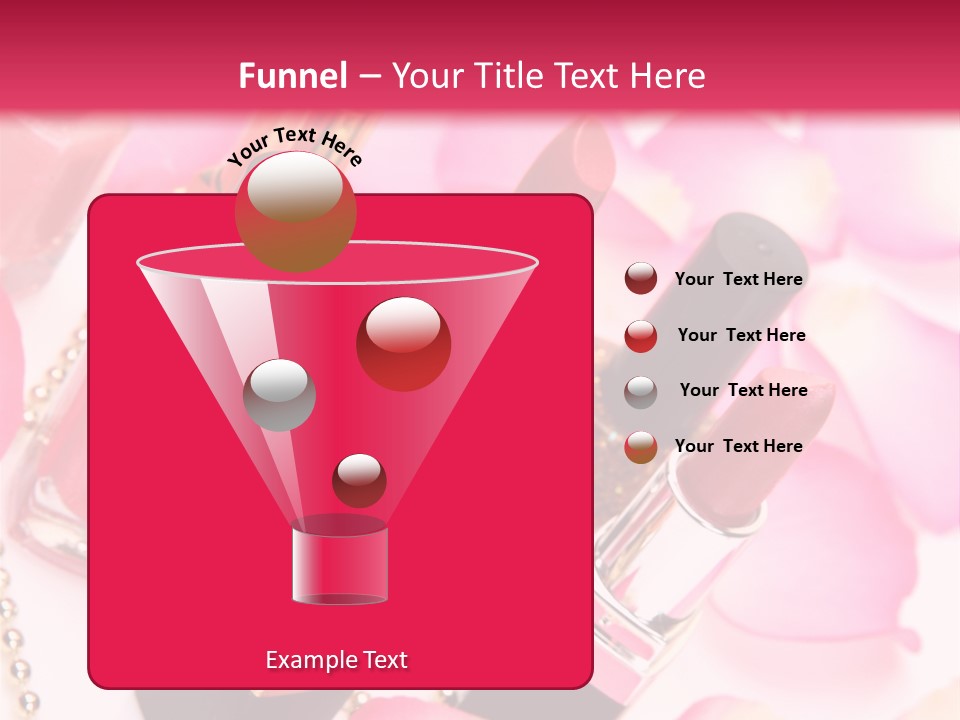 Pink Charm Lipstick PowerPoint Template