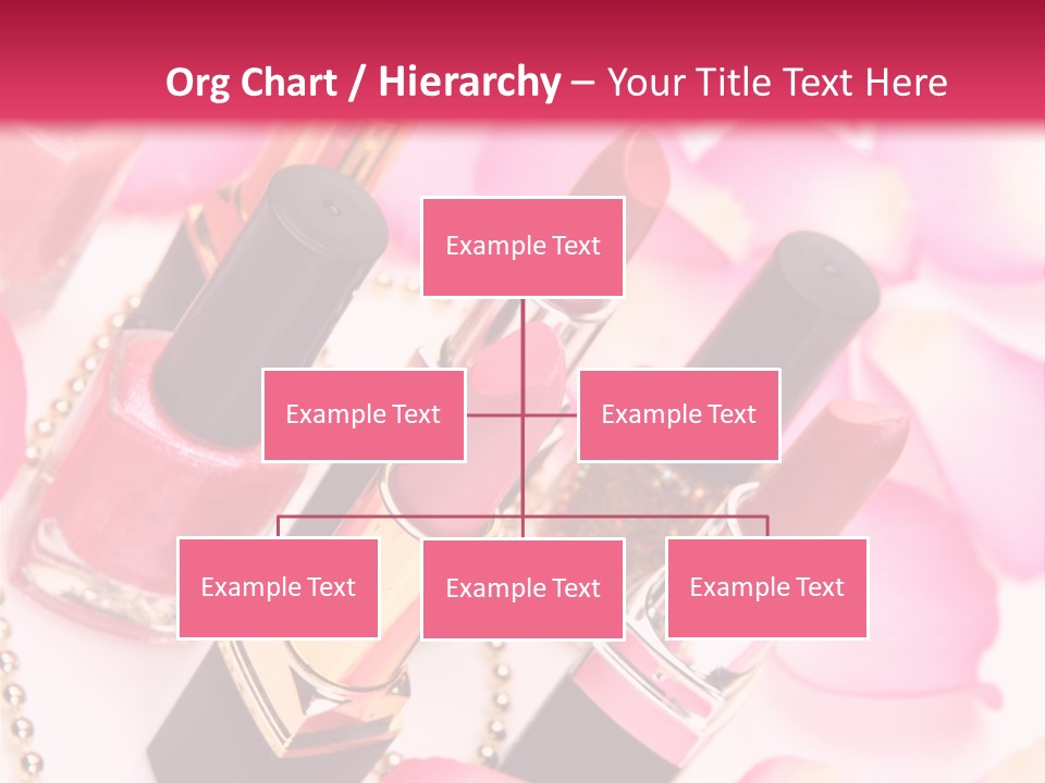 Pink Charm Lipstick PowerPoint Template