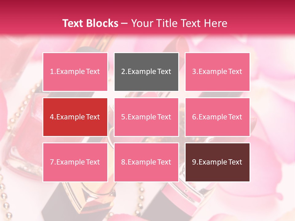 Pink Charm Lipstick PowerPoint Template