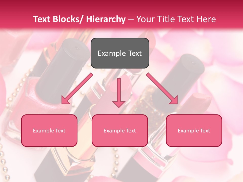 Pink Charm Lipstick PowerPoint Template