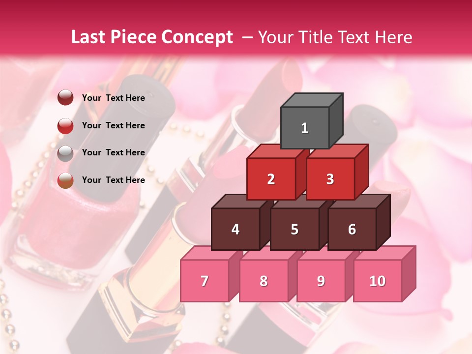 Pink Charm Lipstick PowerPoint Template