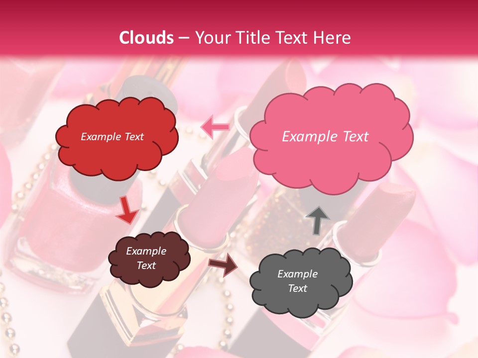 Pink Charm Lipstick PowerPoint Template