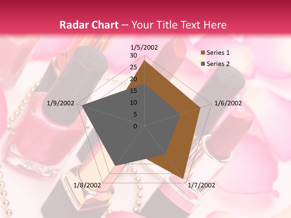 Pink Charm Lipstick PowerPoint Template