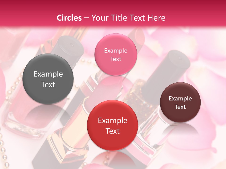 Pink Charm Lipstick PowerPoint Template