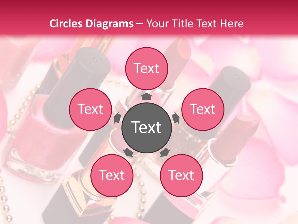 Pink Charm Lipstick PowerPoint Template