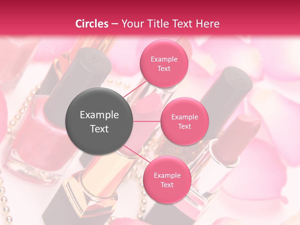 Pink Charm Lipstick PowerPoint Template