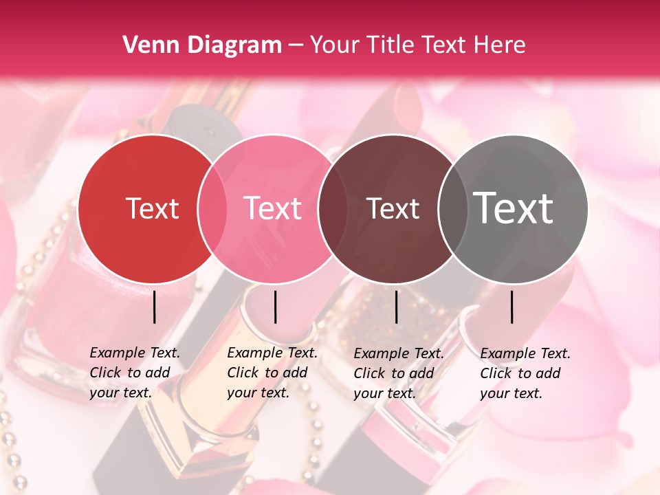 Pink Charm Lipstick PowerPoint Template