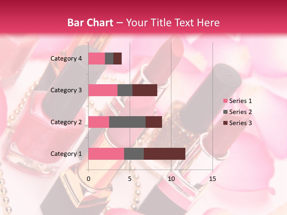 Pink Charm Lipstick PowerPoint Template