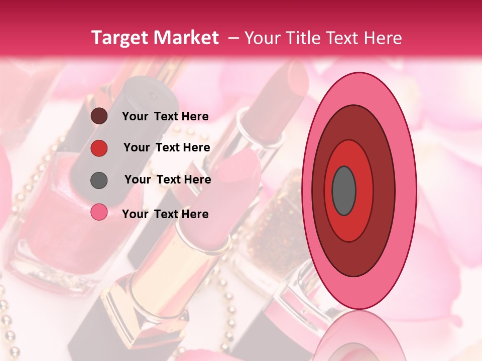 Pink Charm Lipstick PowerPoint Template