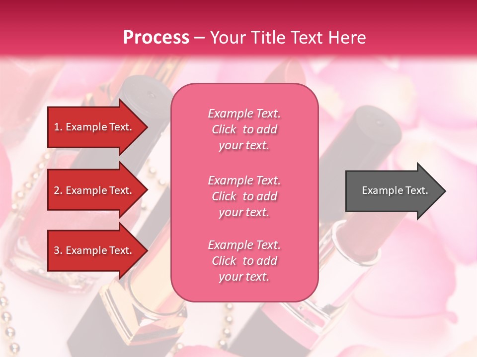 Pink Charm Lipstick PowerPoint Template