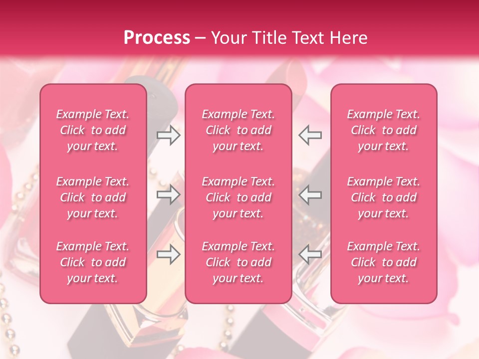 Pink Charm Lipstick PowerPoint Template