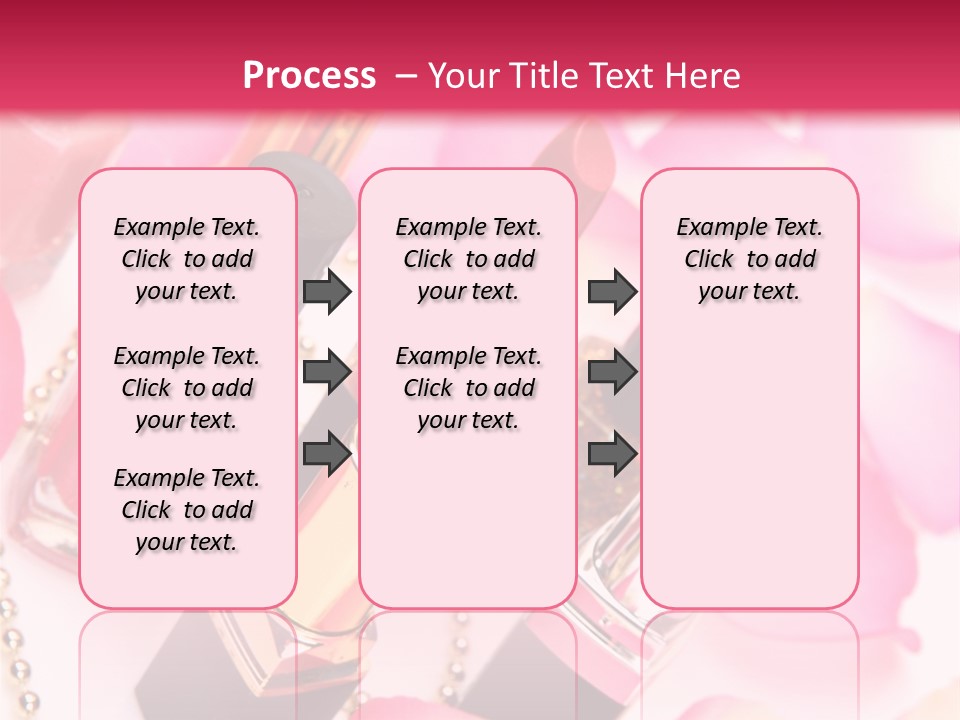 Pink Charm Lipstick PowerPoint Template