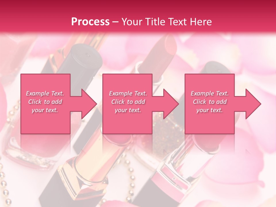 Pink Charm Lipstick PowerPoint Template