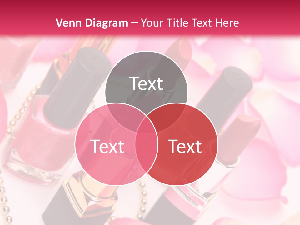 Pink Charm Lipstick PowerPoint Template