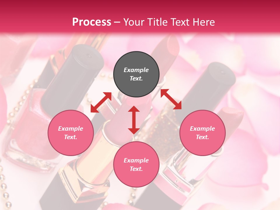 Pink Charm Lipstick PowerPoint Template