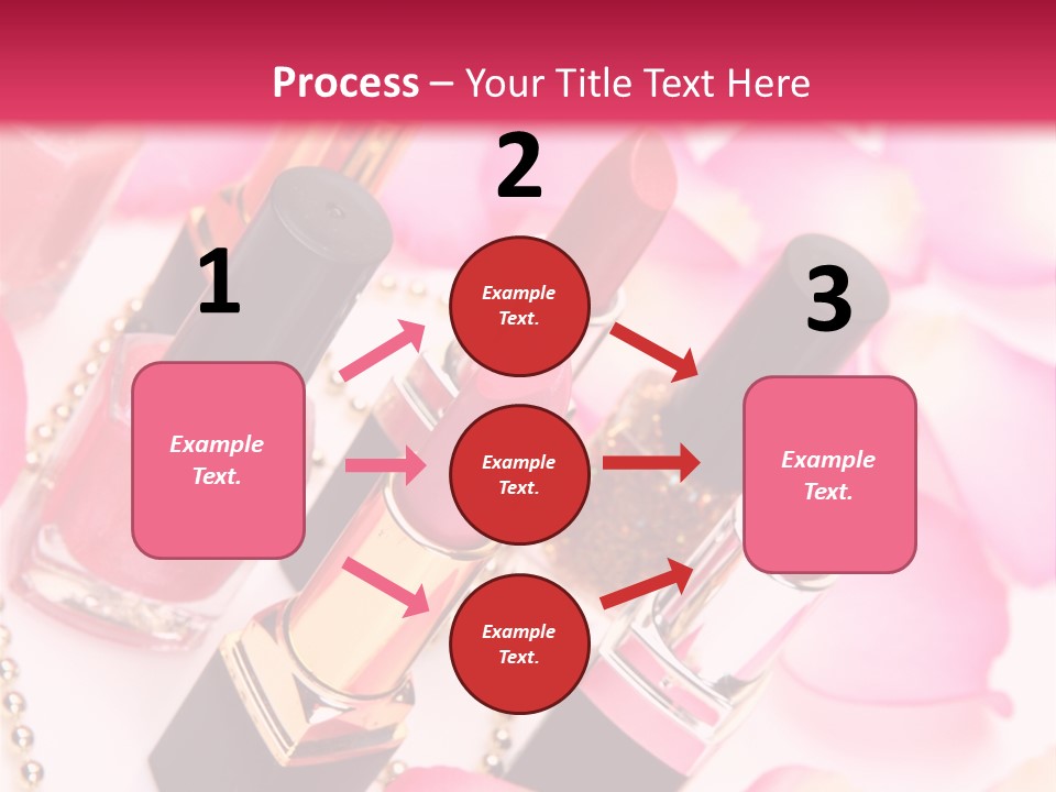 Pink Charm Lipstick PowerPoint Template