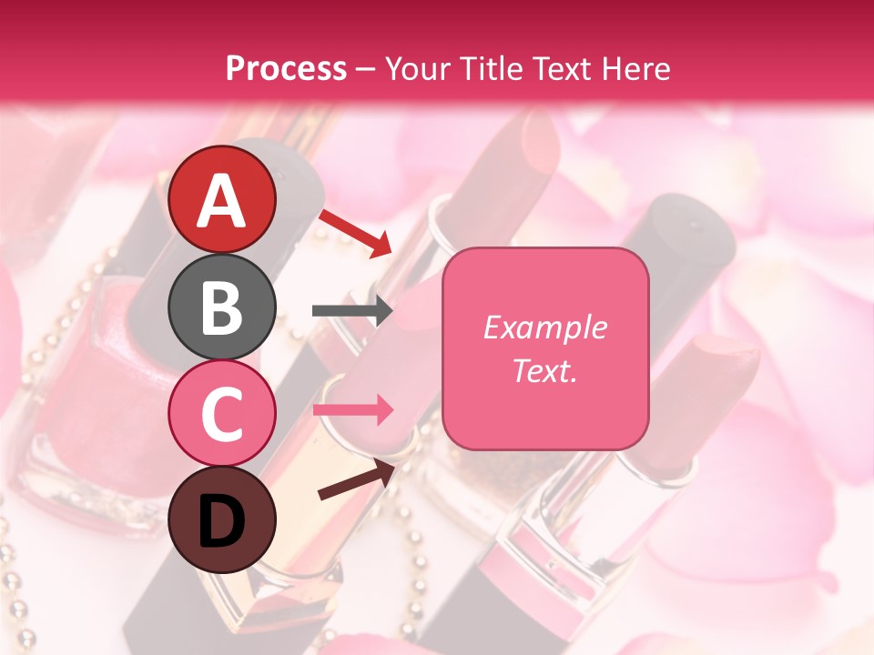 Pink Charm Lipstick PowerPoint Template