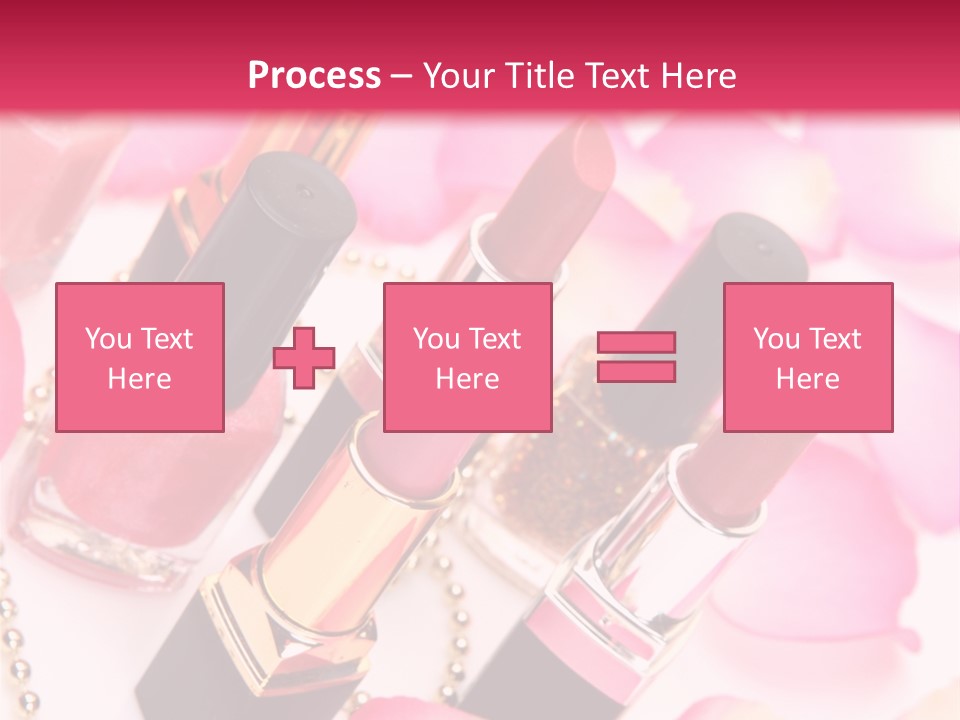Pink Charm Lipstick PowerPoint Template