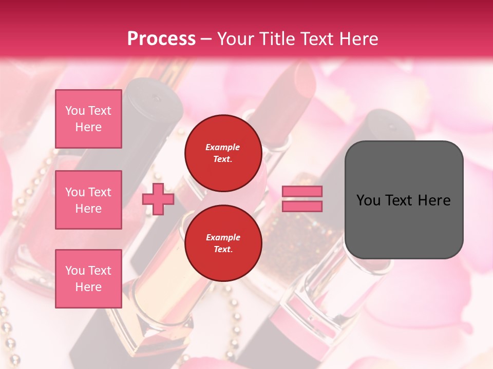 Pink Charm Lipstick PowerPoint Template