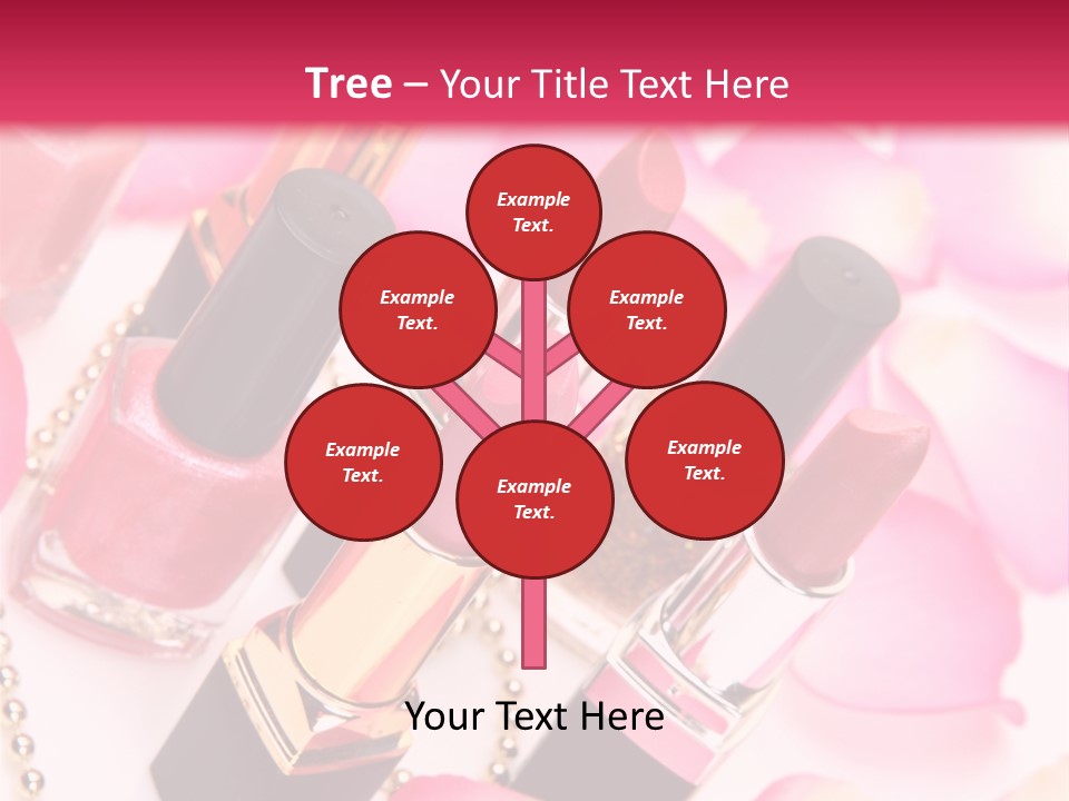 Pink Charm Lipstick PowerPoint Template