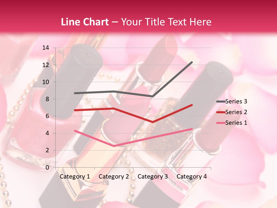 Pink Charm Lipstick PowerPoint Template