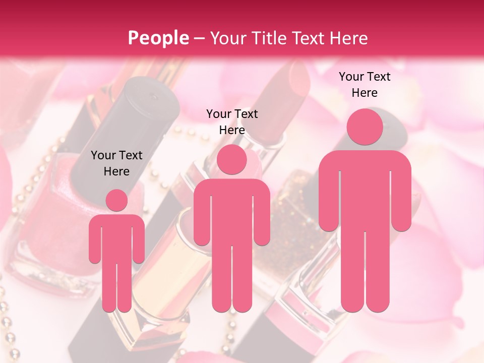 Pink Charm Lipstick PowerPoint Template