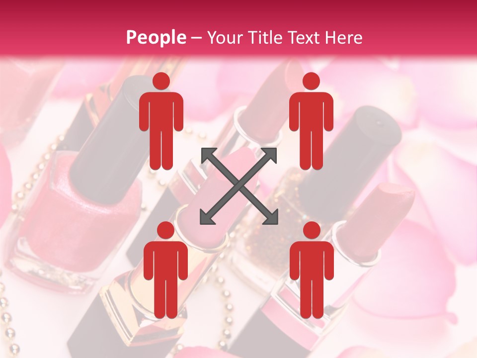 Pink Charm Lipstick PowerPoint Template