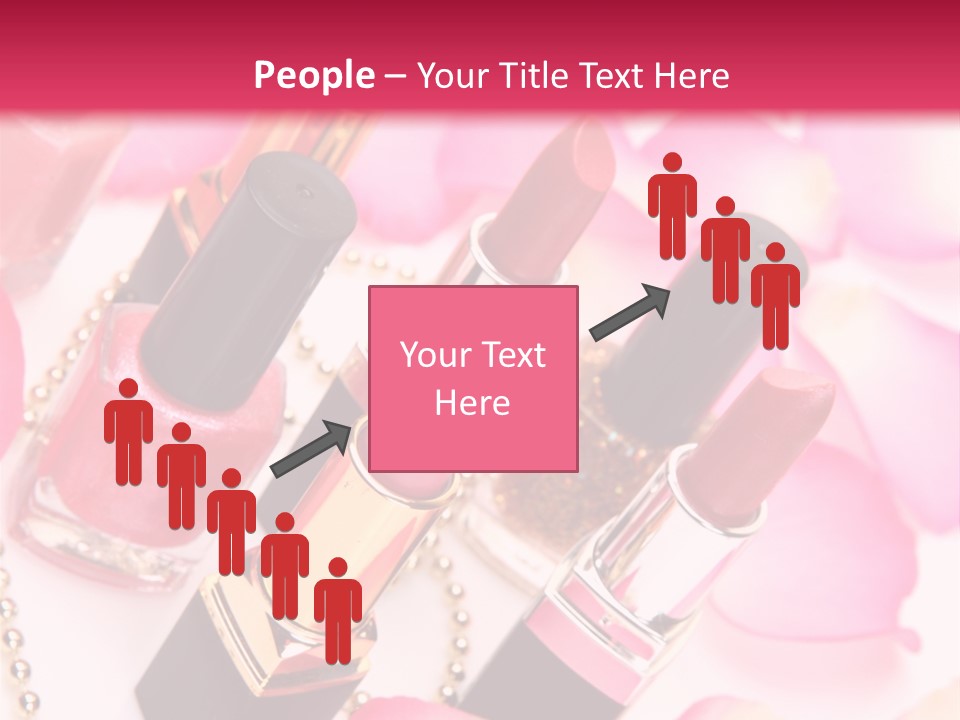 Pink Charm Lipstick PowerPoint Template