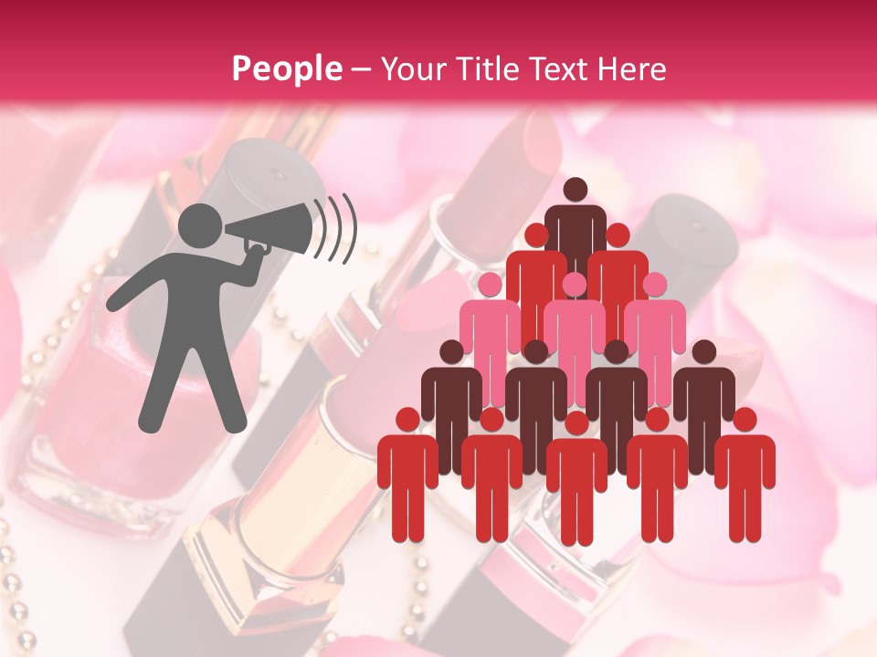 Pink Charm Lipstick PowerPoint Template